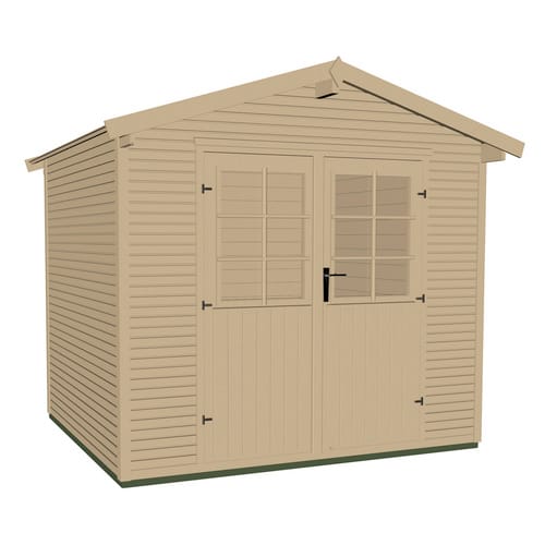 WEKA Gartenhaus »218 Gr. 3 wekaLine«, Holz, BxHxT: 301 x 234 x 235 cm (Außenmaße) - beige