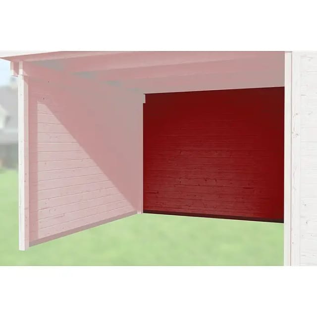 WEKA Rückwand, Holz, schwedischrot