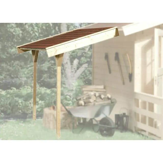 WEKA Schleppdach für Gartenhäuser, Holz - beige