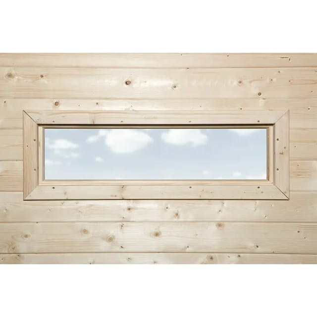 WEKA Zusatzfenster »Zubehör Gartenhäuser«, BxH: 97 x 33 cm, natur - braun