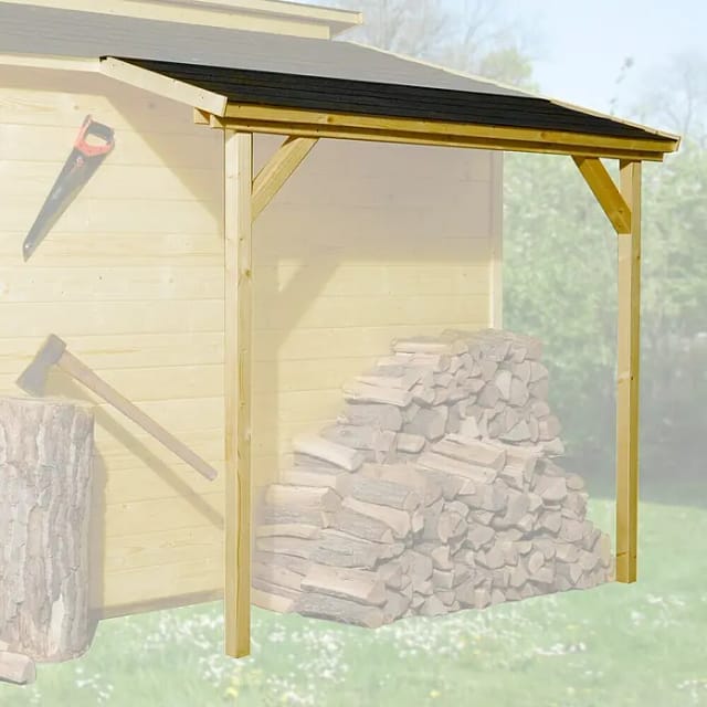 WEKA Schleppdach für Gartenhäuser, Holz