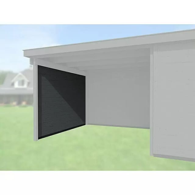 WEKA Seitenwand, Holz, anthrazit - grau