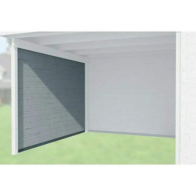 WEKA Seitenwand, Holz, grau