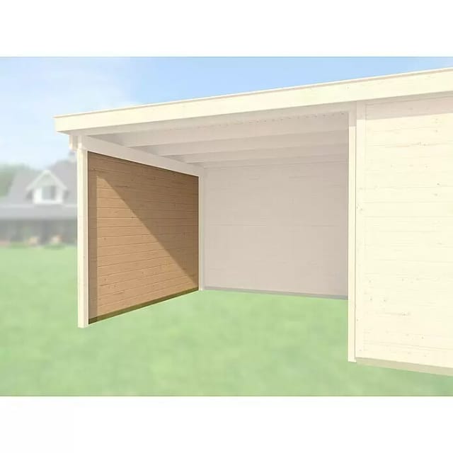 WEKA Seitenwand für Gartenhäuser, Holz - beige