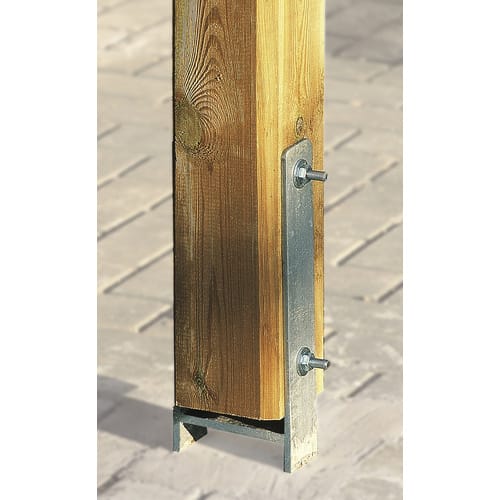 WEKA H-Pfostenanker-Set, silberfarben