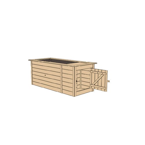 WEKA Hochbeet, BxHxL: 217,6 x 81 x 205 cm, Holz - beige