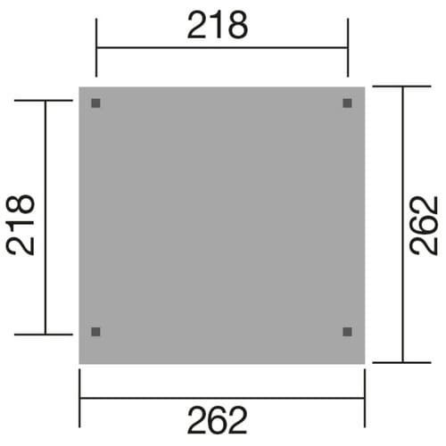 WEKA Gartenbar »657«, BxHxT: 262 x 230 x 262 cm - braun