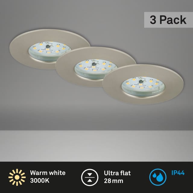 BRILONER Einbauleuchte »ATTACH«, 5 W - silberfarben
