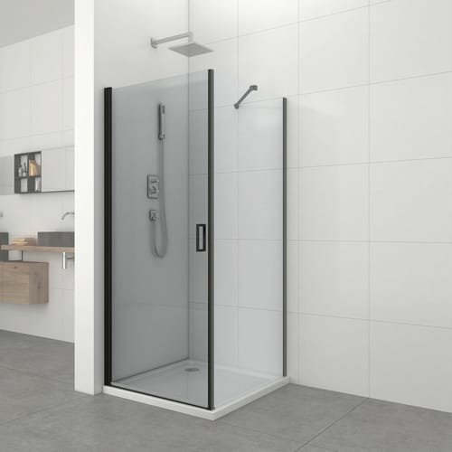 Sanotechnik Schwenktür »Elite Black«, Pendeltür, BxH: 78,5 x 195 cm - schwarz