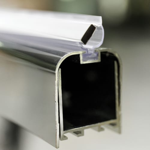 Sanotechnik Magnetprofil »Magnetprofil«, Metall, BxL: 4,5-6,5 x 195 cm, für Nischen - silberfarben