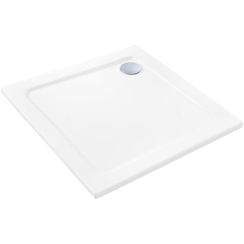 Sanotechnik Eckduschwanne, BxT: 90 x 90 cm, weiß - weiss