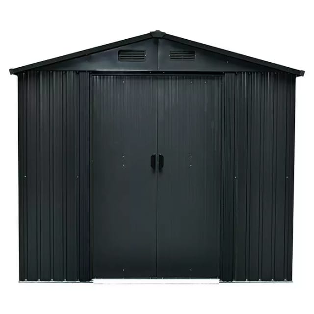 FLORAWORLD Gerätehaus, Metall, BxHxT: 236 x 206 x 174 cm (Außenmaße inkl. Dachüberstand) - grau