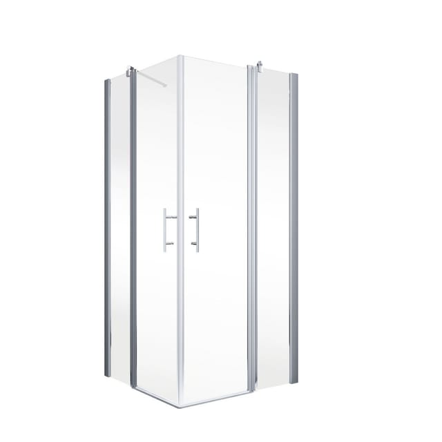 SCHULTE Eckeinstieg »AlexaStyle 2.0«, BxTxH: 80 x 80 x 192 cm - silberfarben