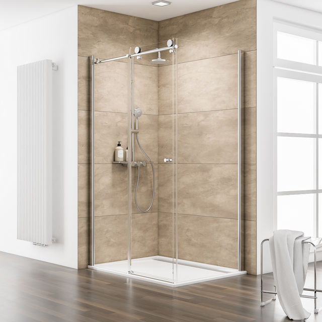SCHULTE Eckdusche »MasterClass«, BxTxH: 120 x 80 x 200 cm