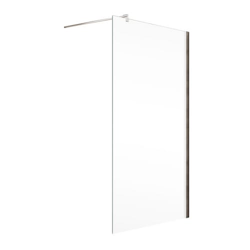 SCHULTE Duschwand »MasterClass«, BxH: 100 x 200 cm, ESG, Walk-In, Ecke - silberfarben