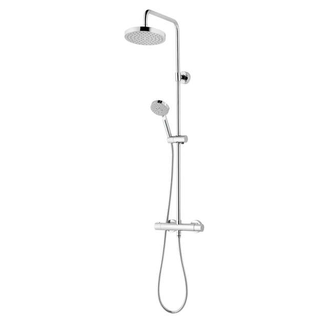 SCHULTE Duschsystem »DuschMaster Rain III Modern«, Höhe: 110,4 cm, chromfarben - silberfarben