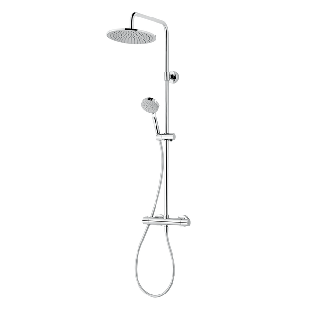 SCHULTE Duschsystem »DuschMaster Rain III Modern plus«, Höhe: 110,4 cm, chromfarben - silberfarben