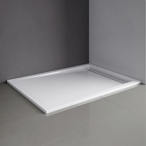 SCHULTE Duschwanne »ExpressPlus«, BxT: 90 x 100 cm, alpinweiß/chromfarben - weiss