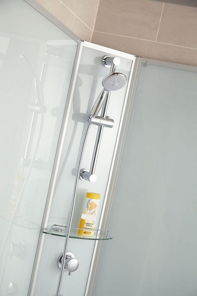 SCHULTE Komplettdusche »Express Plus Ibiza«, BxHxT: 204 x 120 x 80 cm - silberfarben