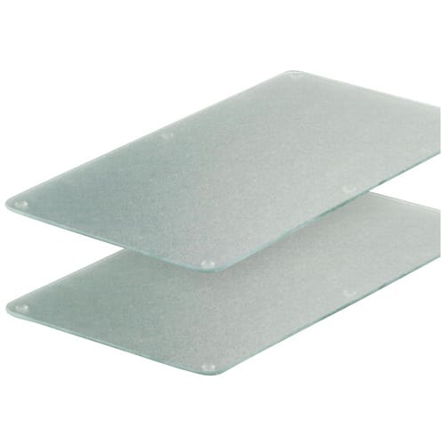 ZELLER Glasschneideplatten, mit Rutschfeste Silikonfüße, Glas, transparent