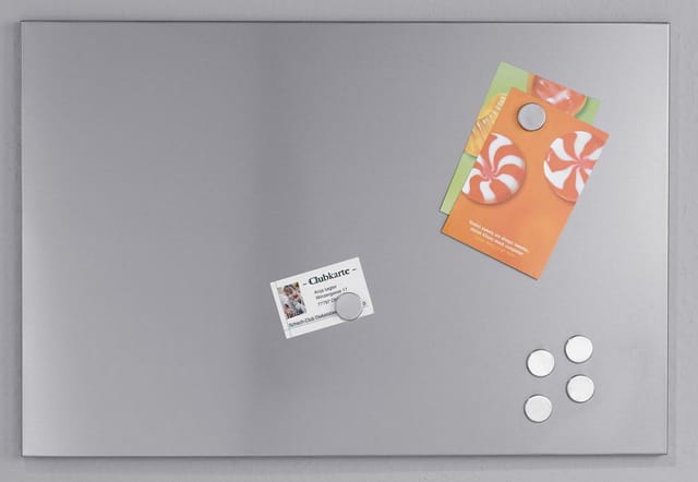 ZELLER Magnettafel, Edelstahl - silberfarben