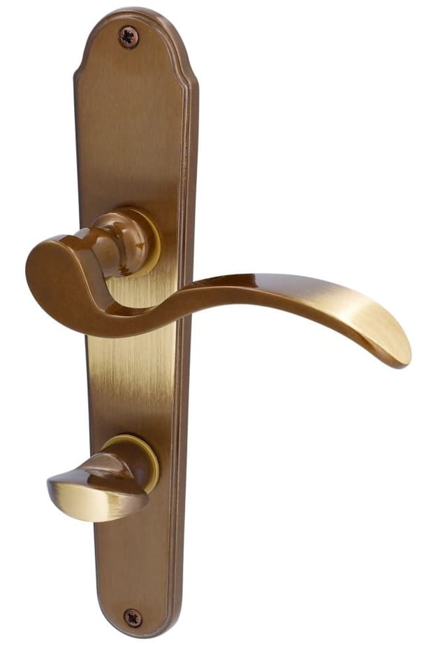 ALPERTEC Langschild-Garnitur »Panda«, Messing - braun