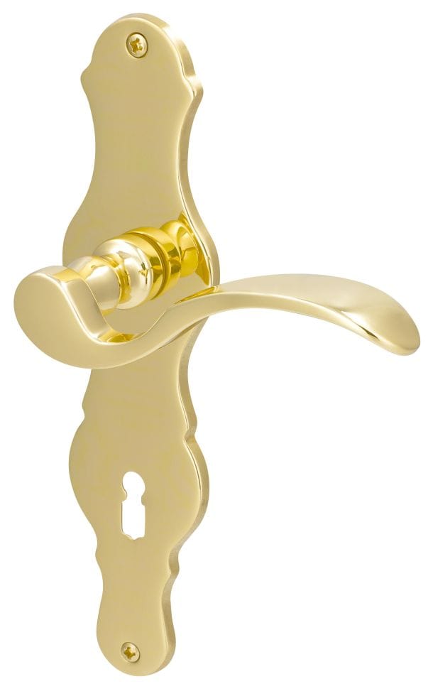 ALPERTEC Langschild-Garnitur »EvaEasy«, Messing - goldfarben