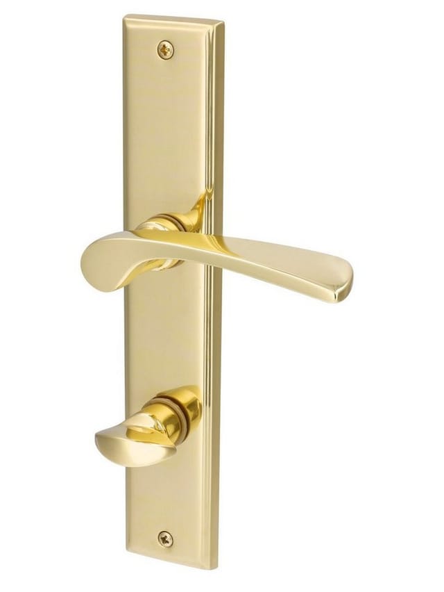 ALPERTEC Langschild-Garnitur »Nelson«, Messing - goldfarben
