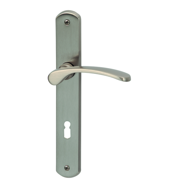 ALPERTEC Langschild-Garnitur »Amos«, Messing - silberfarben