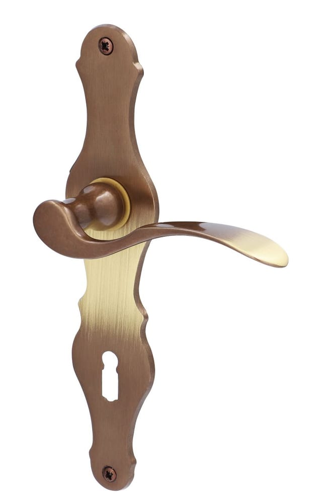 ALPERTEC Langschild-Garnitur »Susan«, Messing - braun