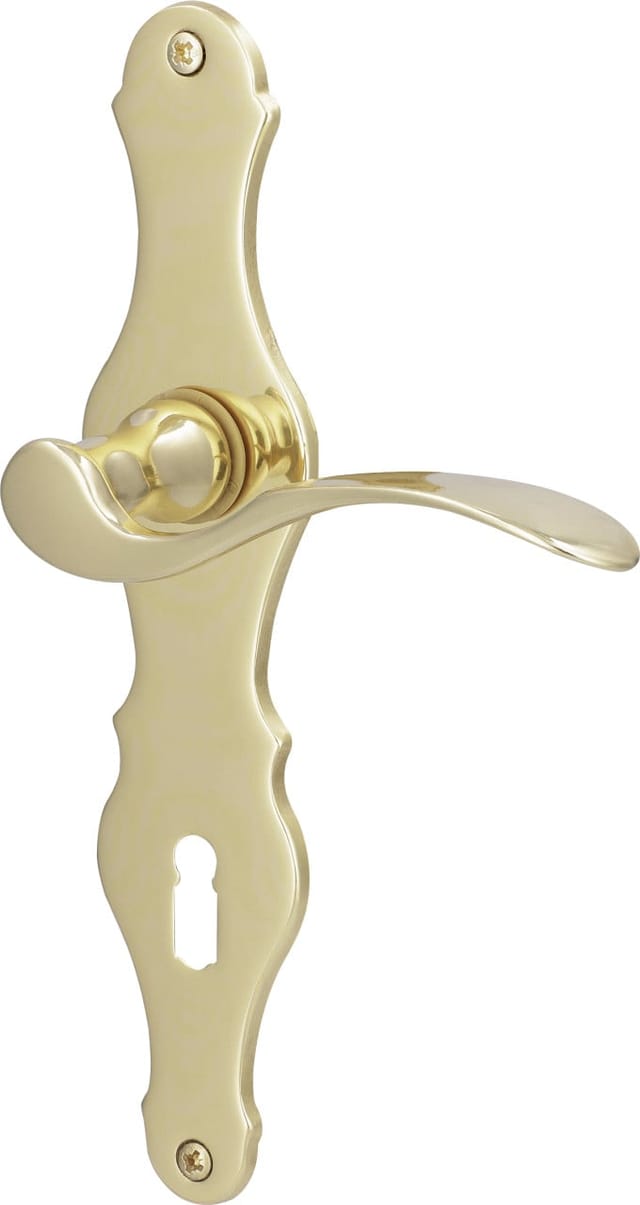 ALPERTEC Langschild-Garnitur »Susan«, Messing - goldfarben