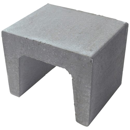 Mr. GARDENER U-Stein, BxHxL: 40 x 39,5 x 40 cm, Beton - grau