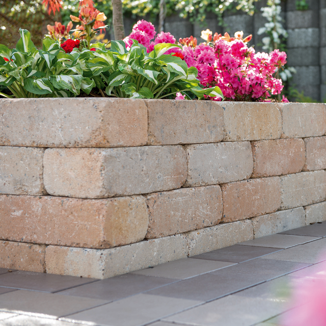Mr. GARDENER Mauerstein »Antik«, Beton - beige