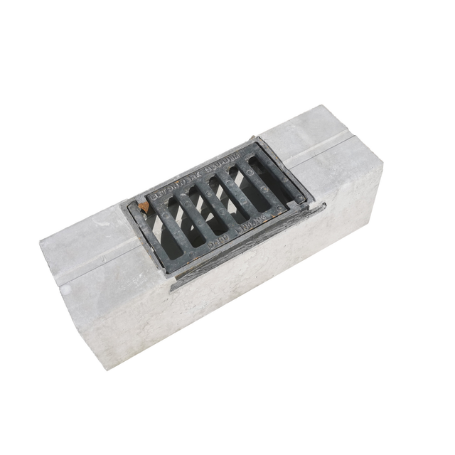Diephaus Abwasserrinne, BxHxL: 16 x 16 x 50 cm, Beton - grau