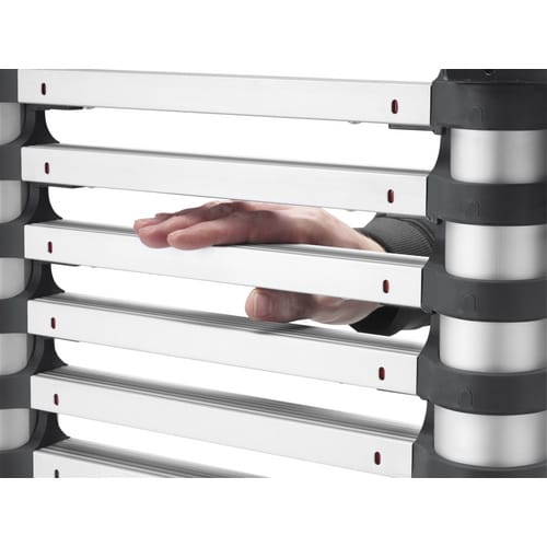 HAILO Teleskopleiter »T80 FlexLine«, 9 Sprossen, max. Arbeitshöhe: 340 cm - silberfarben