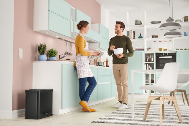 HAILO Abfalleimer »Öko duo plus L«, schwarz, mit Softclose, 26 l