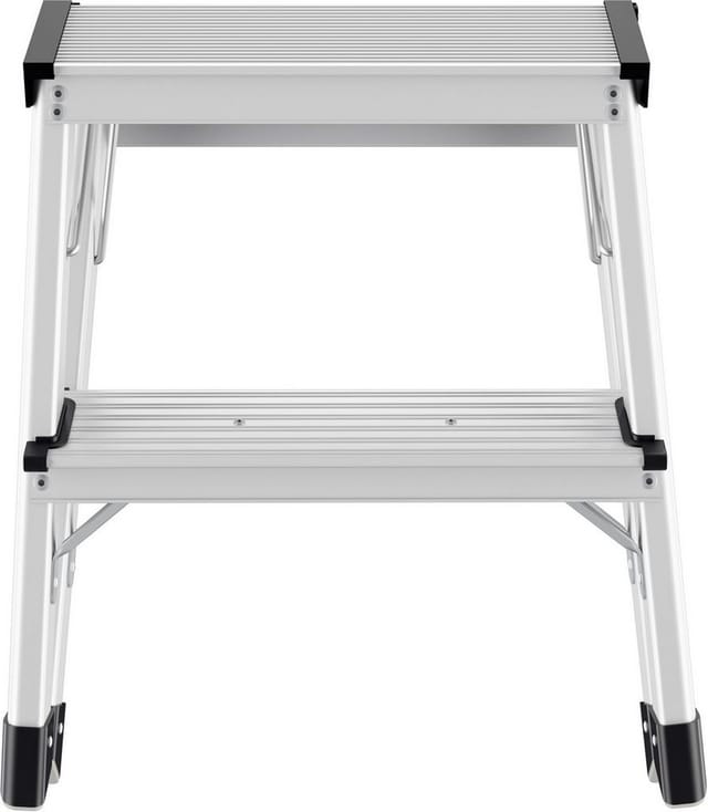HAILO Klapptritt »D60 StandardLine«, 2 Sprossen, Aluminium - silberfarben
