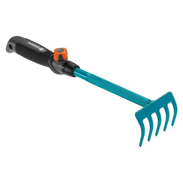 GARDENA Blumenrechen, »Combisystem«, ergonomisch, türkis - bunt