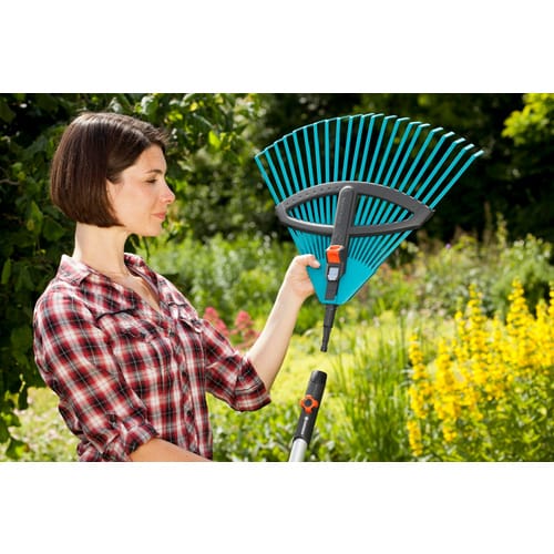 GARDENA Verstellbesen, »Combisystem«, Kunststoff, 52 cm, türkis/schwarz - tuerkis