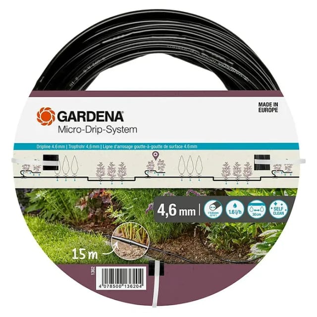 GARDENA Rohr, »Micro-Drip-System«, L: 1500 cm, Kunststoff, 3/16 Zoll - bunt