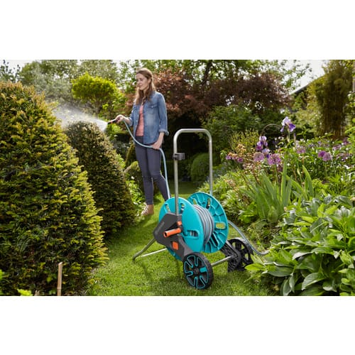 GARDENA Schlauchwagen, Schlauchlänge 20 m, LxBxH: 43x38x73 cm, türkis - bunt
