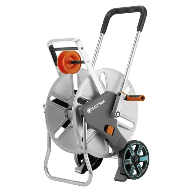 GARDENA Schlauchwagen, »AquaRoll«, LxBxH: 74x48x90 cm, silberfarben - bunt