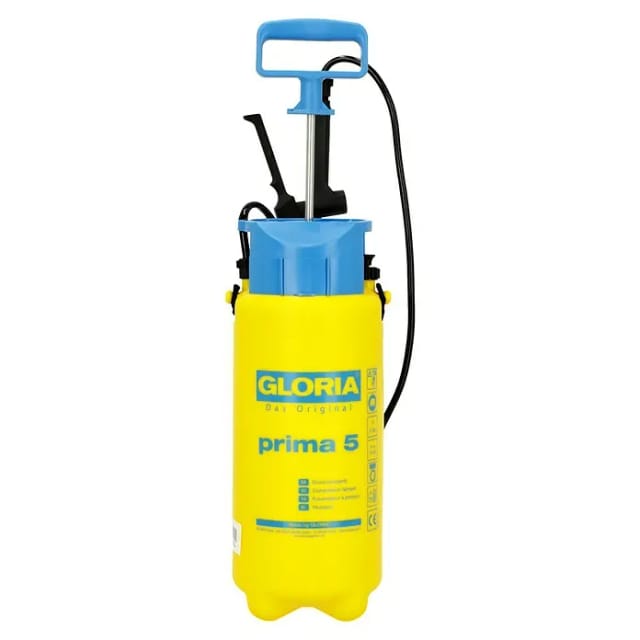 GLORIA Drucksprühgerät »Prima 5«, Füllinhalt 5 Liter, max. Betriebsdruck 3 bar, Gartenspritze/Sprühgerät für den Pflanzenschutz - gelb