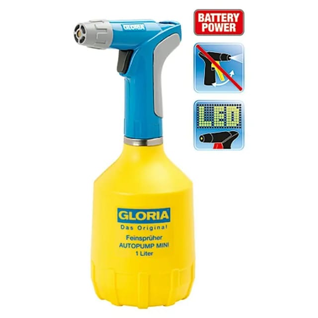 GLORIA Feinsprüher »Feinsprühgerät«, mit Batteriebetrieb, Füllmenge: 1 Liter - gelb
