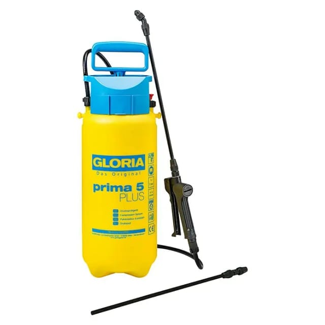 GLORIA Drucksprüher »PRIMA 5 PLUS«, Füllmenge 5 Liter, für Essig/Essigsäure, gelb