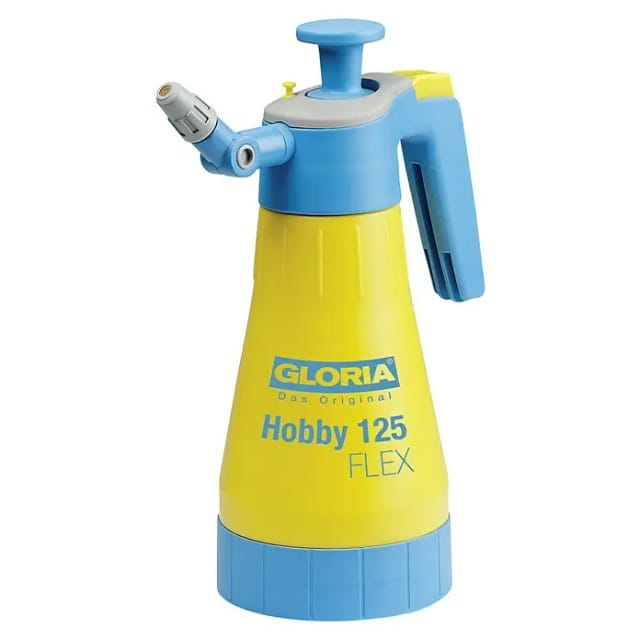 GLORIA Drucksprühgerät 360° Sprühfunktion, Füllinhalt 1,25 Liter, max. Betriebsdruck 3 bar - gelb