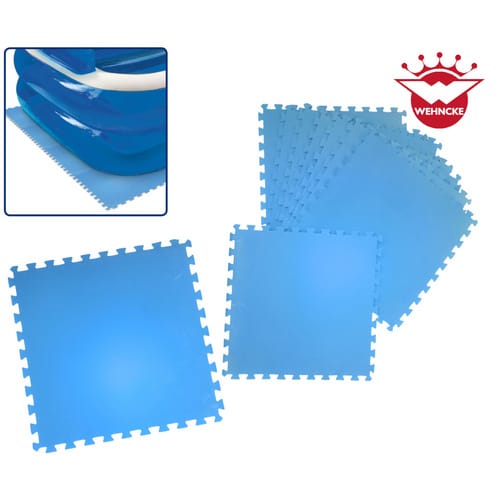 HAPPY PEOPLE Poolmatte »EVA«, LxB: 50 x 50 cm, 8 Stück, Polyethylen (PE) - blau