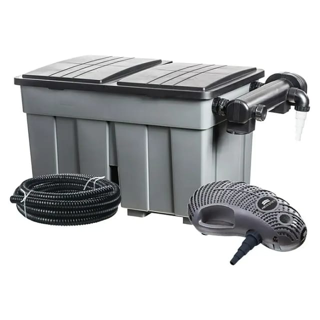 HEISSNER Durchlauffilter »FPU24000-00 eco«, 24m3 6600L/h - 24 W UVC - grau