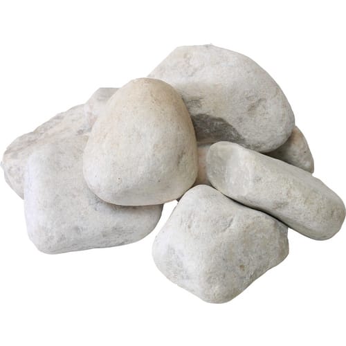 Mr. GARDENER Kies, Körnung: 60 mm - 100 mm, 25 kg, weiß - weiss
