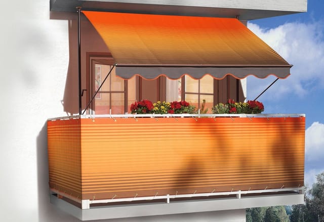 ANGERER FREIZEITMÖBEL Klemmmarkise, BxT: 250x150 cm, braun/orange gestreift